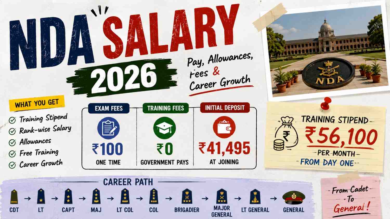NDA Salary, Allowances, and Career Growth Guide